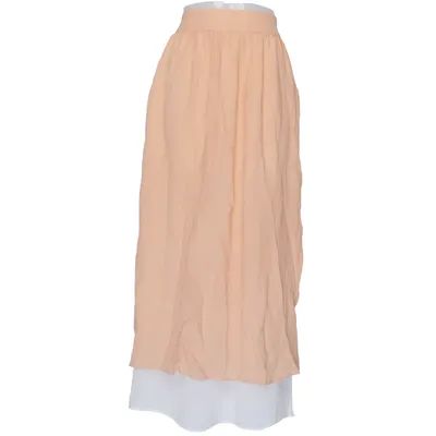 Långkjol (Beige, Vit) från Hexeline Polyester, Viskos