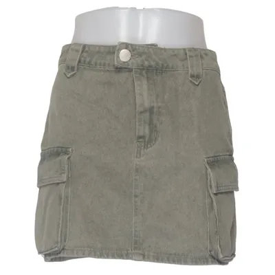 Jeansrock (Grün) von Liquor N Poker Baumwolle, Lyocell, Polyester, Viskose