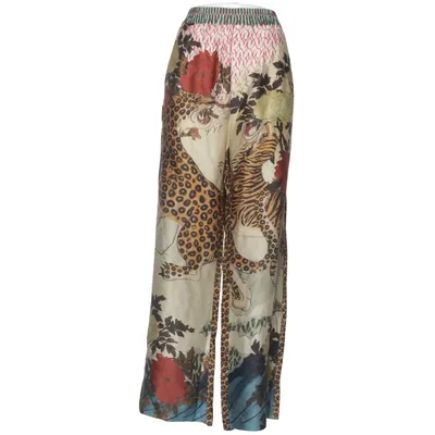 Palazzo pants (Beige, Multicolored) from Me369 Viscose