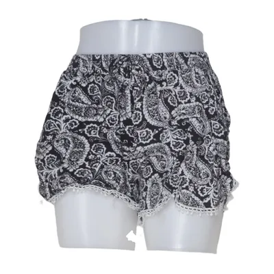 Korte broek (Zwart, Wit) van Airisa Viscose