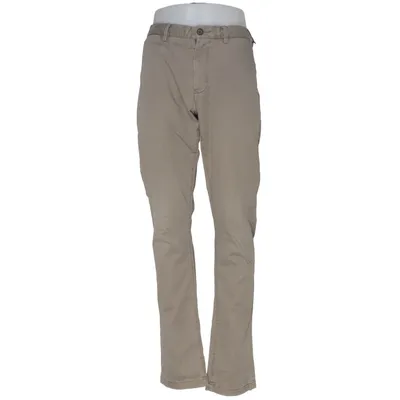 Chinos (Grijs) van Bowery Katoen, Elastaan