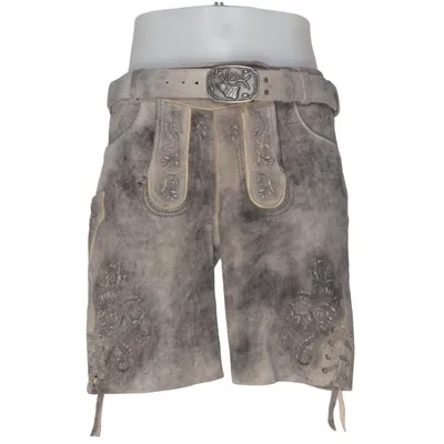 Lederhosen (Brun) från Spieth & Wensky Bomull, Skinn