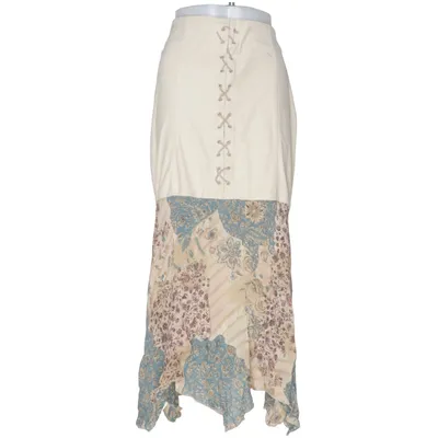 Maxi skirt (Beige, Blue, Multicolored) from Crazy World Polyester