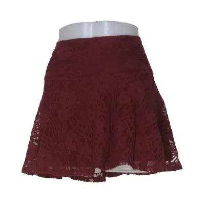 Jupe (Rouge) de Abercrombie & Fitch Coton, Élasthane, Polyamide, Polyester