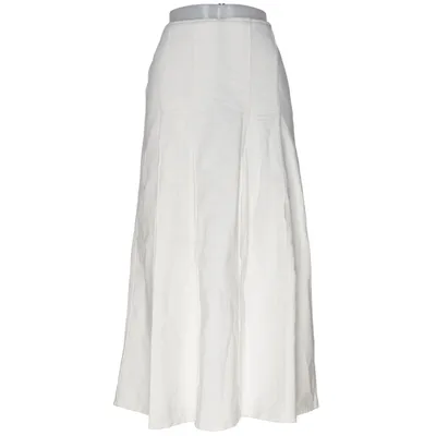Nederdel (Hvid) fra Massimo Dutti Bomuld, Lyocell