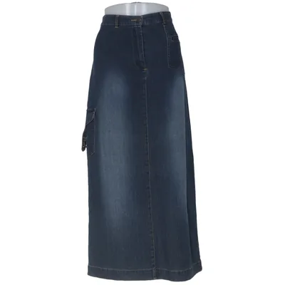 Jupe en jean (Bleu) de Blind Date Coton, Élasthane