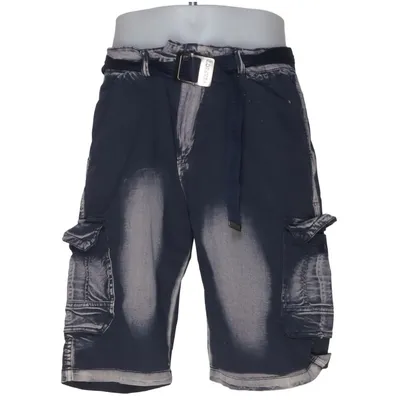 Shorts cargo (Bleu) de Perfect Coton, Élasthane