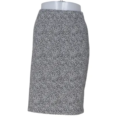 Jupe (Gris, Noir) de Création L Élasthane, Polyester, Viscose