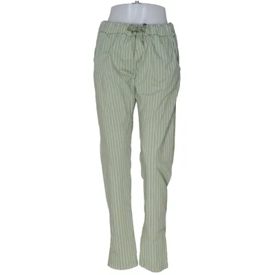 Pantalon (Vert, Blanc) de Bypias Coton, Élasthane, Polyamide, Viscose