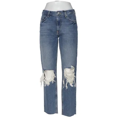 Spijkerbroek (Blauw) van Never Denim Katoen, Elastaan