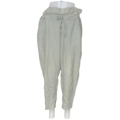 Mammabyxor (Grön) från H&M Mama Bomull, Elastan, Linne, Polyester, Viskos