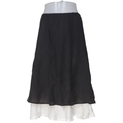 Maxi skirt (Black, White) from Bitte Kai Rand Linen, Polyester