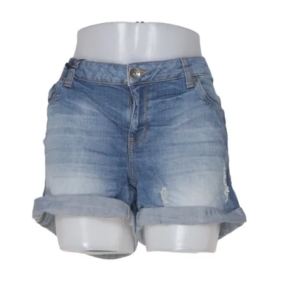 Short en jean (Bleu) de Denim by Lindex Coton, Élasthane