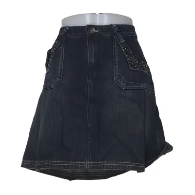 Spijkerrok (Blauw) van Repeat Katoen, Polyester