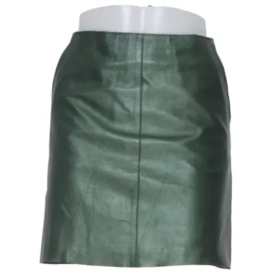 Läderkjol (Grön) från Hallhuber Skinn, Polyester