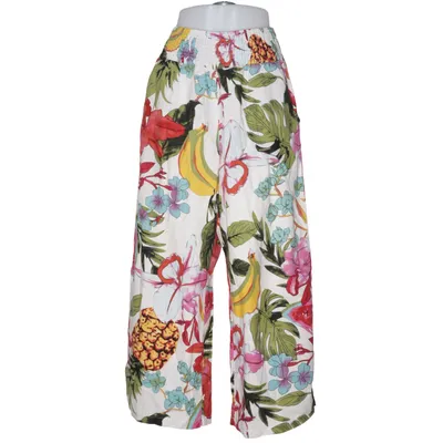 Palazzo pants (White, Multicolored) from Tahari Linen, Viscose