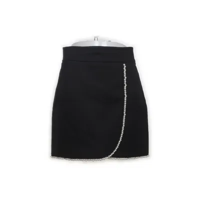 Nederdel (Sort, Hvid) fra Sandro Elastan, Polyester, Viscose, Uld