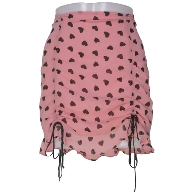 Nederdel (Pink, Sort) fra For Love & Lemons Elastan, Polyester, Silke