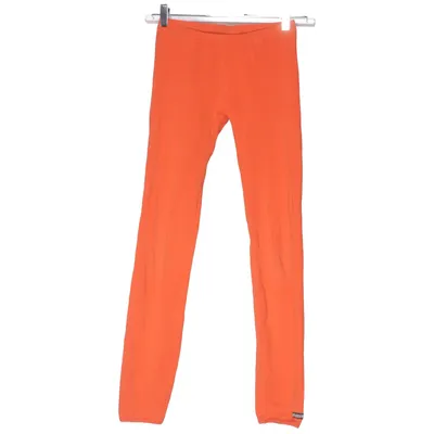 Leggings (Orange) from Villervalla Elastane, Organic cotton