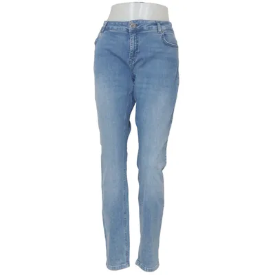 Jeans (Blå) fra Zizzi Bomuld, Elastan