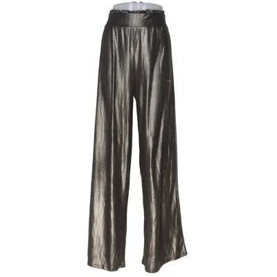 Palazzo broek (Goud) van Gina Tricot Elastaan, Polyester