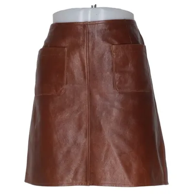 Leather skirt (Brown) from Gardeur Leather, Polyester, Viscose