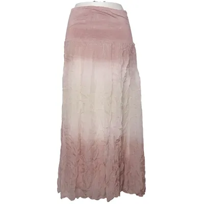 Jupe longue (Rose, Blanc) de Polita Élasthane, Soie, Viscose