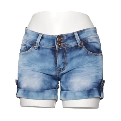 Short en jean (Bleu) de Rose Player Coton, Élasthane, Polyester