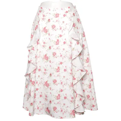 Skirt (White, Red, Green) from Belle Poque Elastane, Polyester, Viscose