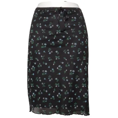 Skirt (Black, Multicolored) from Boysen's Polyester
