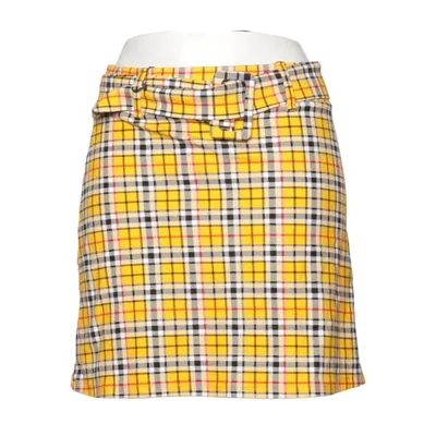 Kjol (Gul, Flerfärgad) från Clockhouse by C&A Elastan, Polyester, Viskos