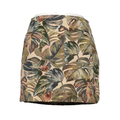 Jupe (Vert, Beige, Multicolore) de Sézane Coton, Viscose