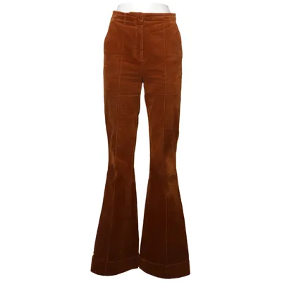 Manchesterbyxor (Brun) från Massimo Dutti Bomull, Polyuretan