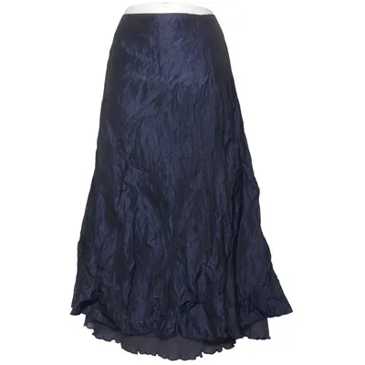 Maxi skirt (Blue) from 123 Metallic fiber, Polyester, Silk