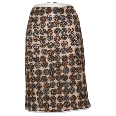 Jupe (Beige, Multicolore) de Marni Cupro