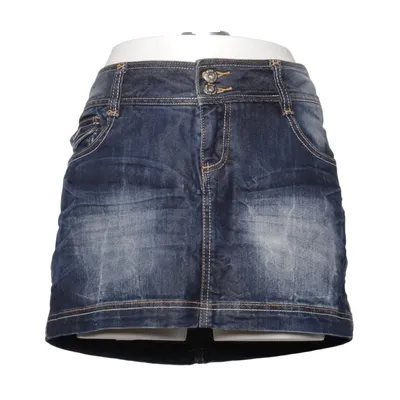 Jupe en jean (Bleu) de Mod Coton, Polyester