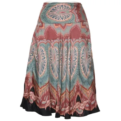Skirt (Red, Green, Multicolored) from Kapalua Acetate, Silk, Viscose