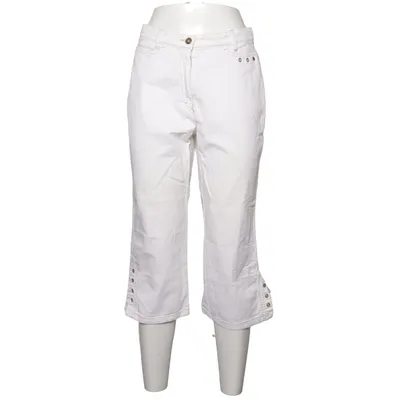 Driekwart broek (Wit) van Zerres Jeans Katoen, Elastaan