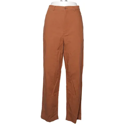 Pants (Brown) from Uniqlo Linen, Polyester, Viscose