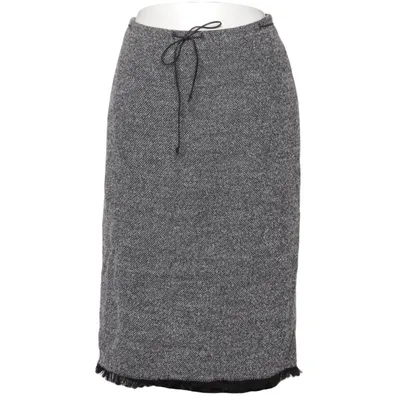 Skirt (Black, Gray) from Suzanna Polyamide, Polyester, Viscose, Wool