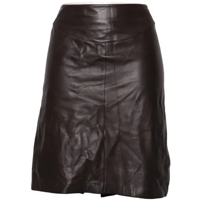 Leather skirt (Brown) from Arma