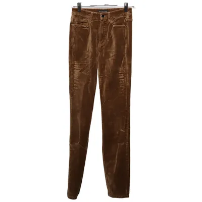 Corduroy broek (Bruin) van Massimo Dutti Katoen, Elastaan