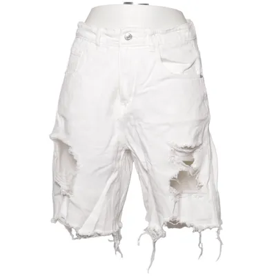 Denim shorts (White) from Momokrom Cotton, Polyester