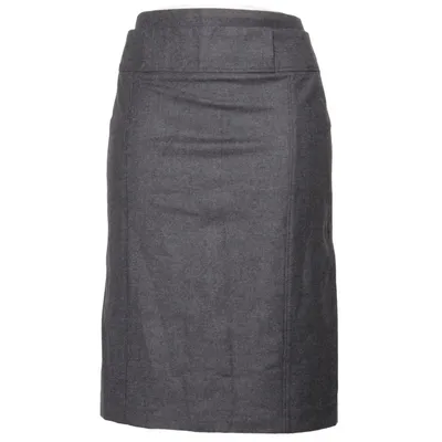 Jupe crayon (Gris) de Gunex Élasthane, Polyamide, Laine