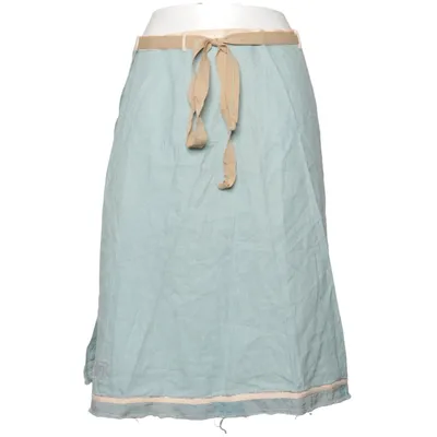 Nederdel (Blå, Beige) fra Noa Noa Bomuld, Linned