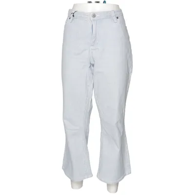 Jeans (Blue, White) from Lands' End Elastane