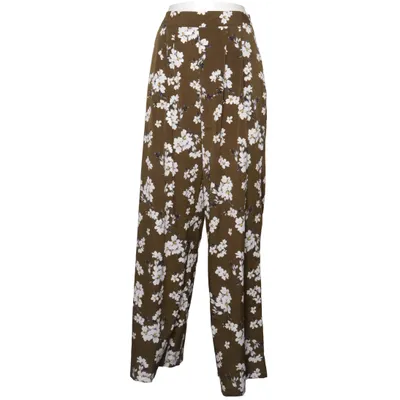 Pantalon patte d'éléphant (Vert, Blanc, Multicolore) de Lucy Wang Polyester