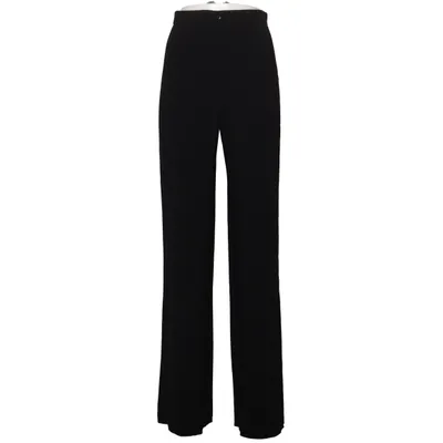 Kostymbyxor (Svart) från Chanel Uniform Acetat, Bomull, Polyester
