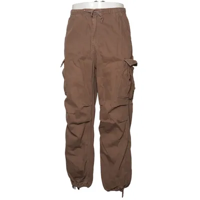 Cargohose (Beige) von Bershka Denim Baumwolle