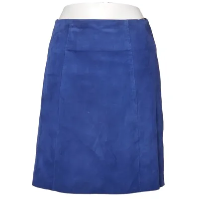 Lædernederdel (Blå) fra Hallhuber Læder, Polyester